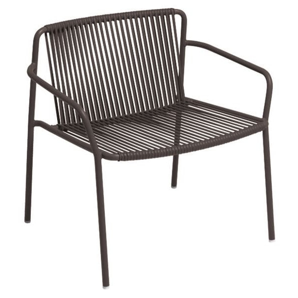 Крісло вуличне Pedrali Tribeca Lounge 3669/MGE Коричневий-0