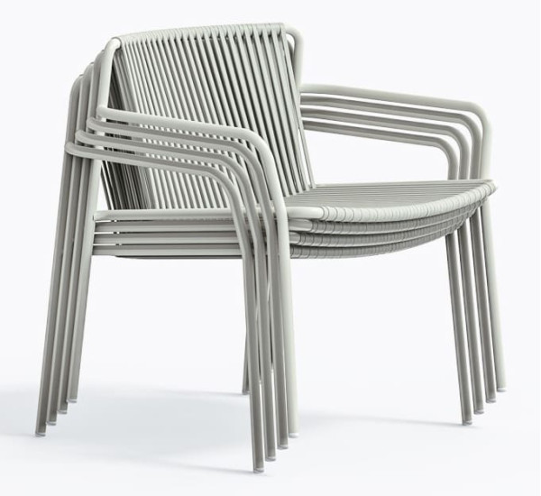 Кресло уличное Pedrali Tribeca Lounge 3669/BI200E Белый-4