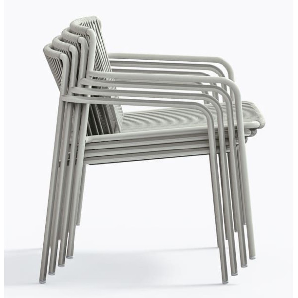 Кресло уличное Pedrali Tribeca Lounge 3669/BI200E Белый-5