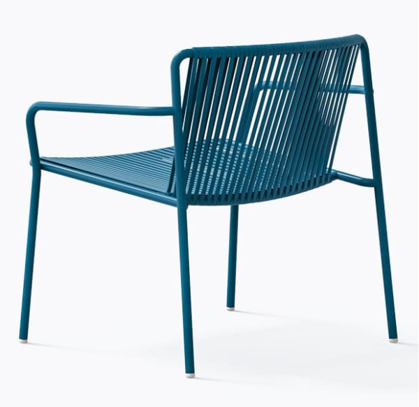Кресло уличное Pedrali Tribeca Lounge 3669/BL300E Синий-3