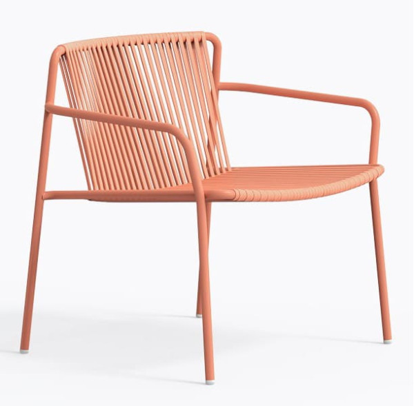 Крісло вуличне Pedrali Tribeca Lounge 3669/RA100E Рожевий-1