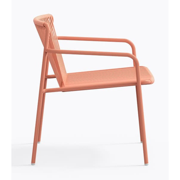 Крісло вуличне Pedrali Tribeca Lounge 3669/RA100E Рожевий-2