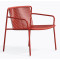 Кресло уличное Pedrali Tribeca Lounge 3669/RO400E Красный-1-thumb