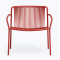 Кресло уличное Pedrali Tribeca Lounge 3669/RO400E Красный-0-thumb