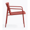Кресло уличное Pedrali Tribeca Lounge 3669/RO400E Красный-2-thumb