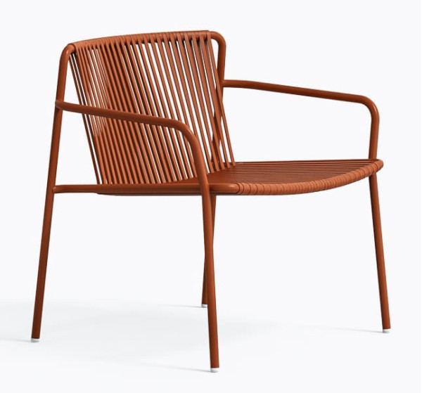 Крісло вуличне Pedrali Tribeca Lounge 3669/TEE Теракотовий-1