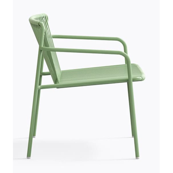 Крісло вуличне Pedrali Tribeca Lounge 3669/VE100E Зелений-2