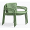 Крісло вуличне Pedrali Tribeca Lounge 3669/VE100E Зелений-4-thumb