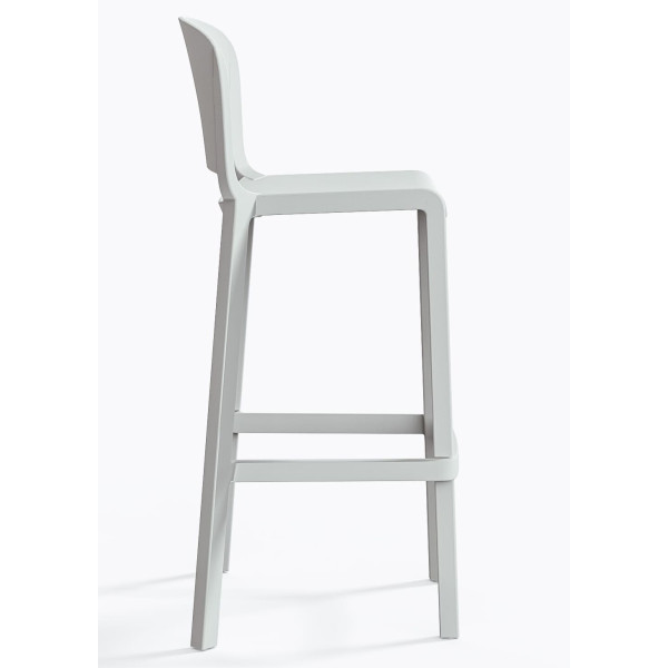 Барный уличный стул Pedrali Dome 263/BI Белый-2