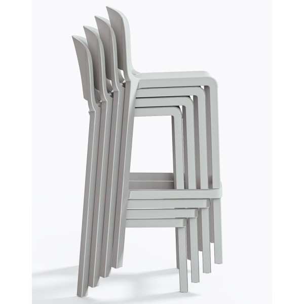 Барный уличный стул Pedrali Dome 263/BI Белый-5