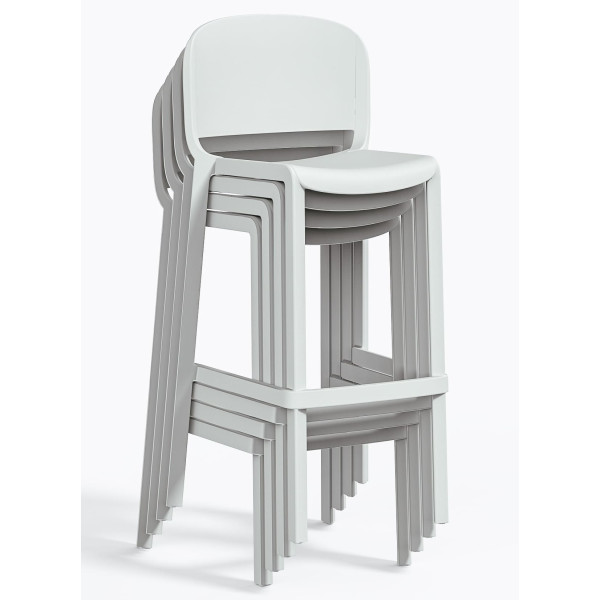 Барный уличный стул Pedrali Dome 263/BI Белый-4