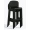 Барный уличный стул Pedrali Dome 263/NE Черный-4-thumb