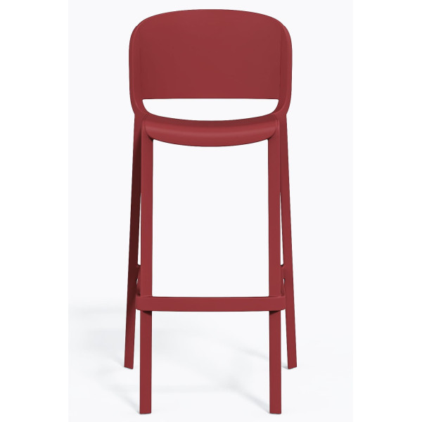 Барный уличный стул Pedrali Dome 263/RO Красный-1
