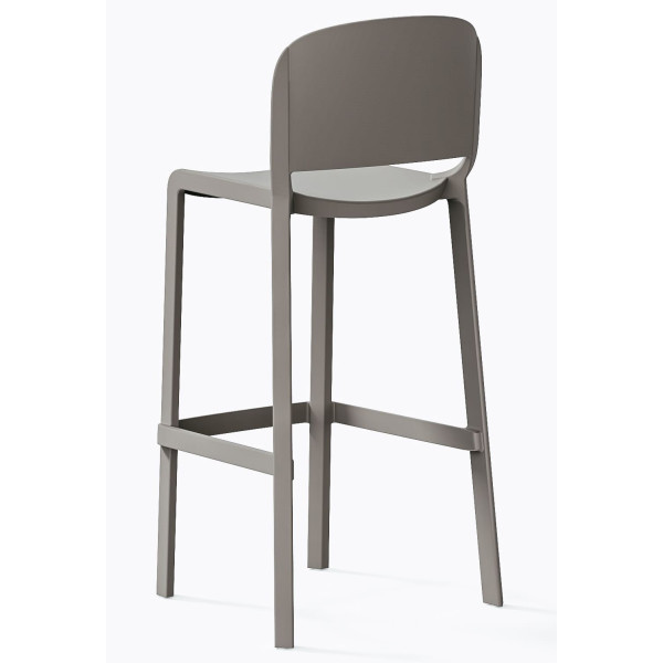Барный уличный стул Pedrali Dome 263/BE Серый-3