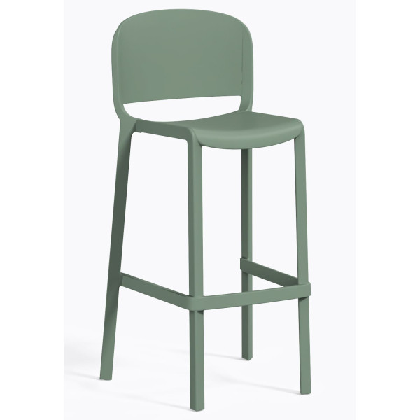 Барный уличный стул Pedrali Dome 263/VE2 Зеленый-0