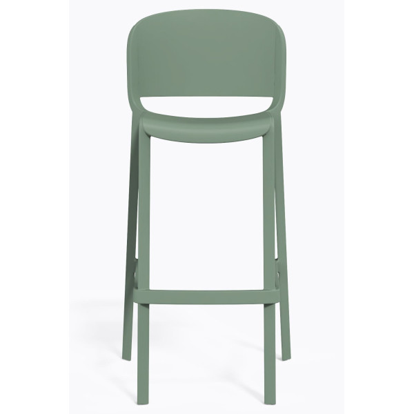 Барный уличный стул Pedrali Dome 263/VE2 Зеленый-1
