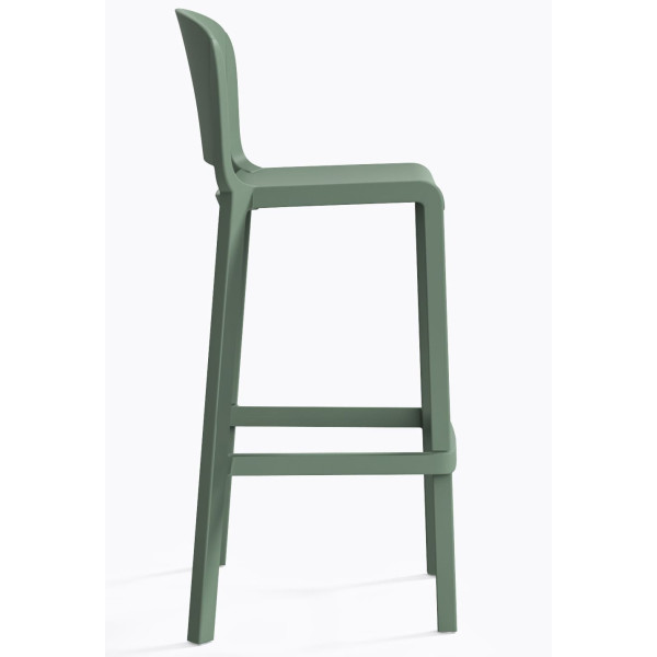 Барный уличный стул Pedrali Dome 263/VE2 Зеленый-2