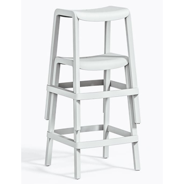 Полубарный уличный стул Pedrali Dome 267/BI Белый-6