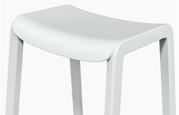 Полубарный уличный стул Pedrali Dome 267/BI Белый-4