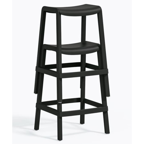 Полубарный уличный стул Pedrali Dome 267/NE Черный-6