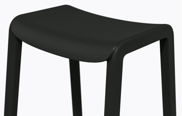 Полубарный уличный стул Pedrali Dome 267/NE Черный-4