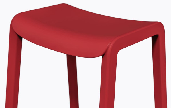 Полубарный уличный стул Pedrali Dome 267/RO Красный-4