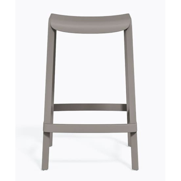 Полубарный уличный стул Pedrali Dome 267/BE Серый-1