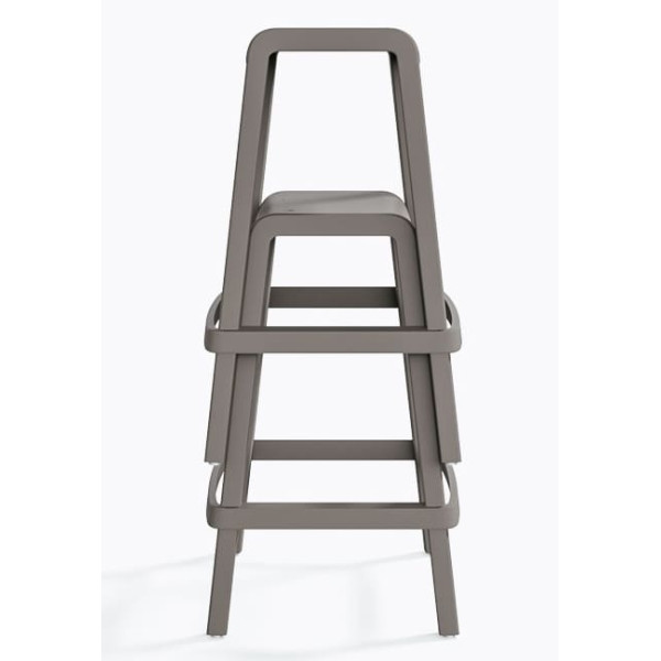 Полубарный уличный стул Pedrali Dome 267/BE Серый-5