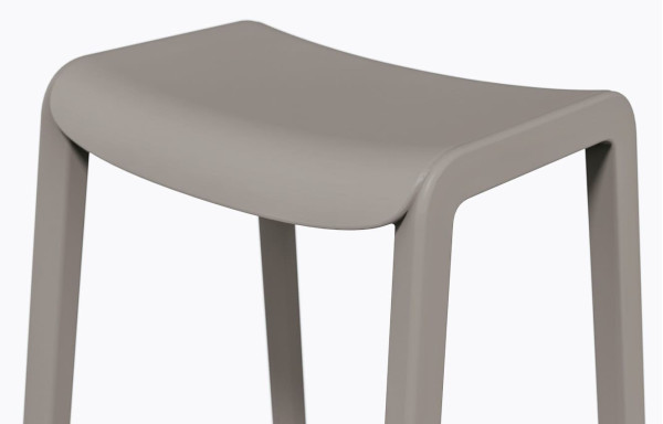 Полубарный уличный стул Pedrali Dome 267/BE Серый-4