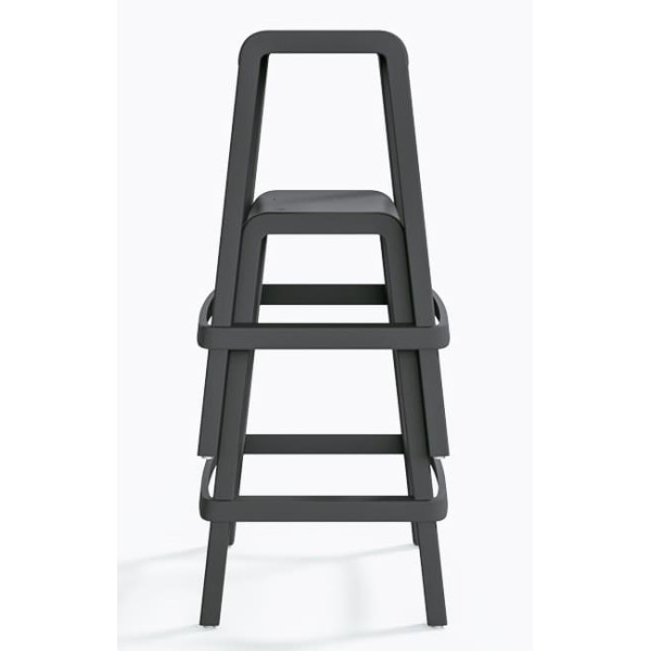 Полубарный уличный стул Pedrali Dome 267/GA Серый-5