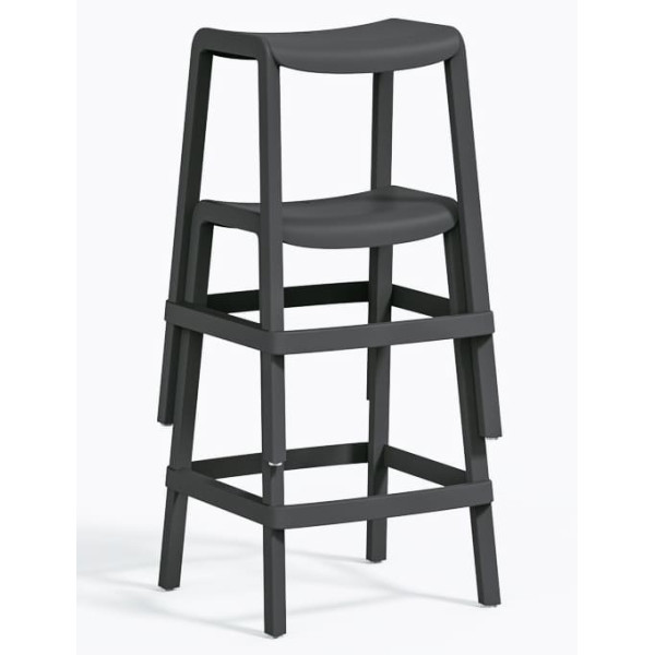 Полубарный уличный стул Pedrali Dome 267/GA Серый-6