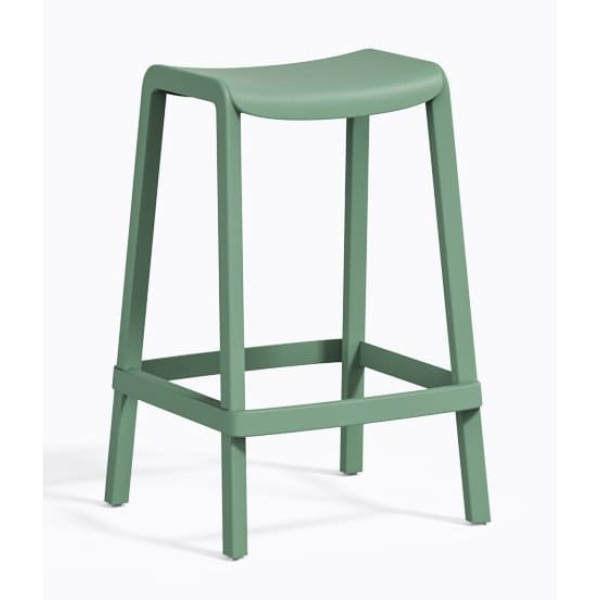 Полубарный уличный стул Pedrali Dome 267/VE2 Зеленый-0