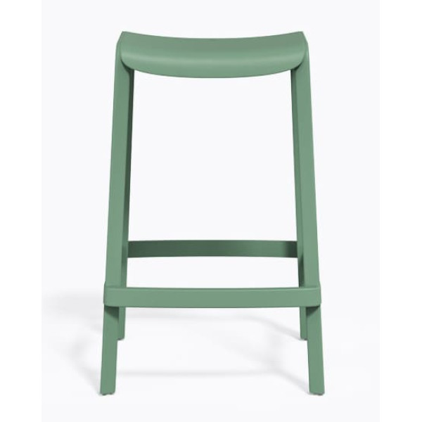 Полубарный уличный стул Pedrali Dome 267/VE2 Зеленый-1