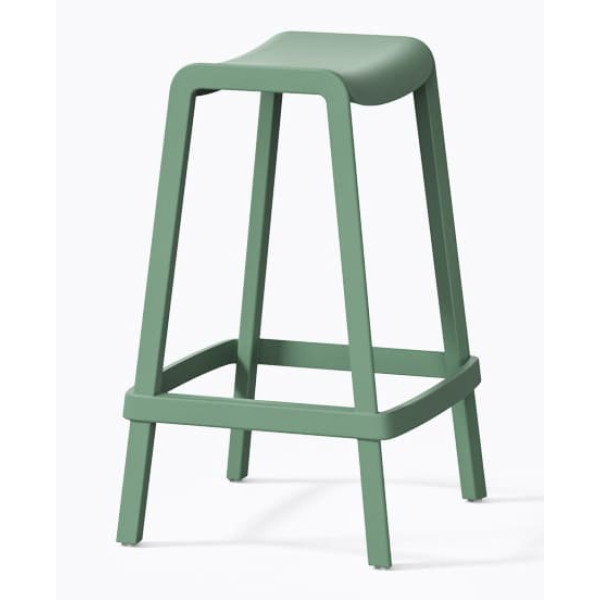 Полубарный уличный стул Pedrali Dome 267/VE2 Зеленый-2