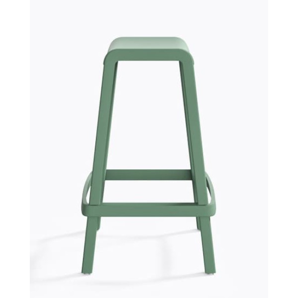 Полубарный уличный стул Pedrali Dome 267/VE2 Зеленый-3