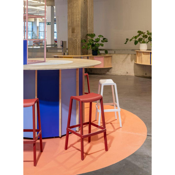 Полубарный уличный стул Pedrali Dome 267/BE Серый-7