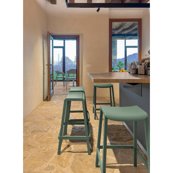 Полубарный уличный стул Pedrali Dome 267/BE Серый-8