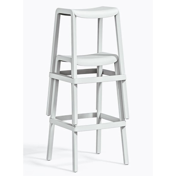 Барний вуличний стілець Pedrali Dome 268/BI Білий-5