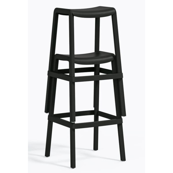 Барный уличный стул Pedrali Dome 268/NE Черный-5