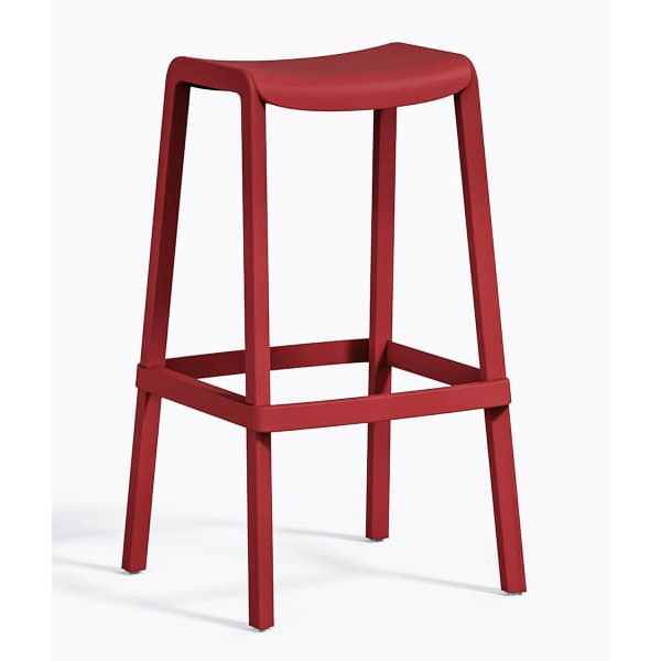 Барний вуличний стілець Pedrali Dome 268/RO Червоний-0