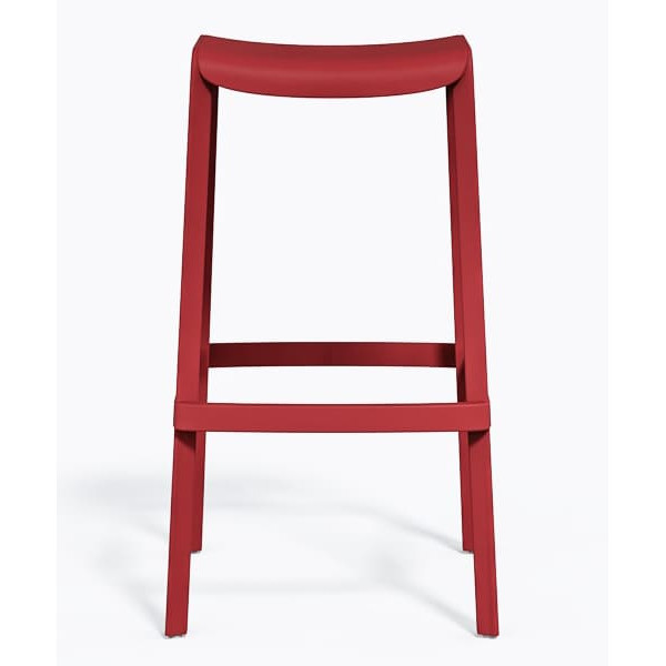 Барний вуличний стілець Pedrali Dome 268/RO Червоний-1