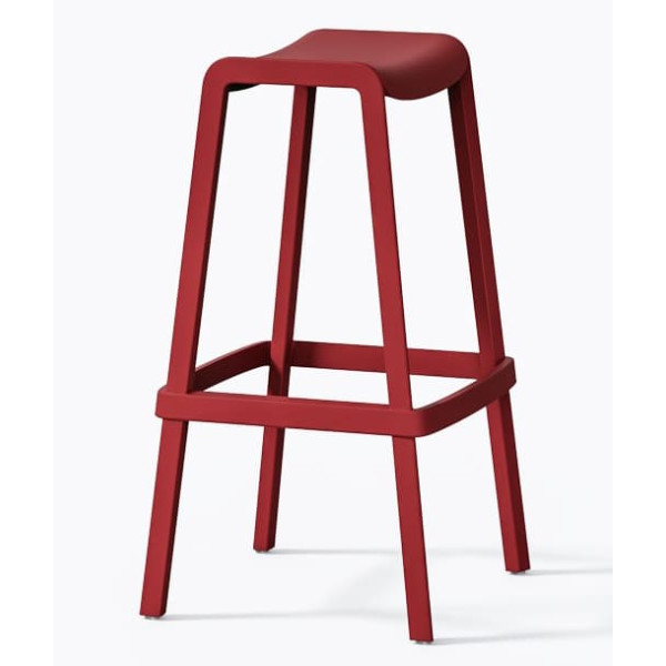 Барний вуличний стілець Pedrali Dome 268/RO Червоний-2