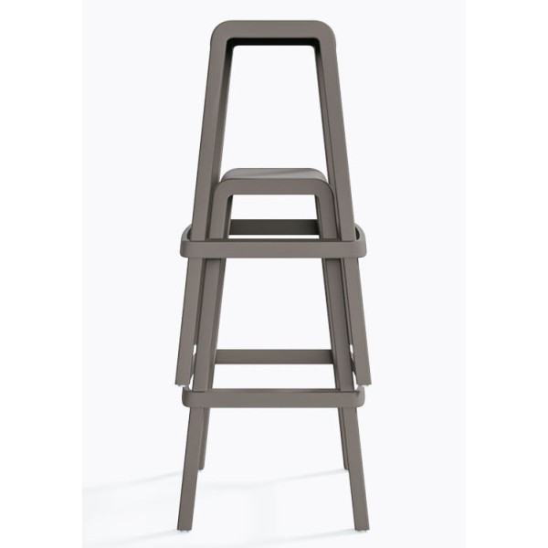 Барный уличный стул Pedrali Dome 268/BE Серый-6