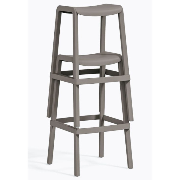 Барный уличный стул Pedrali Dome 268/BE Серый-5