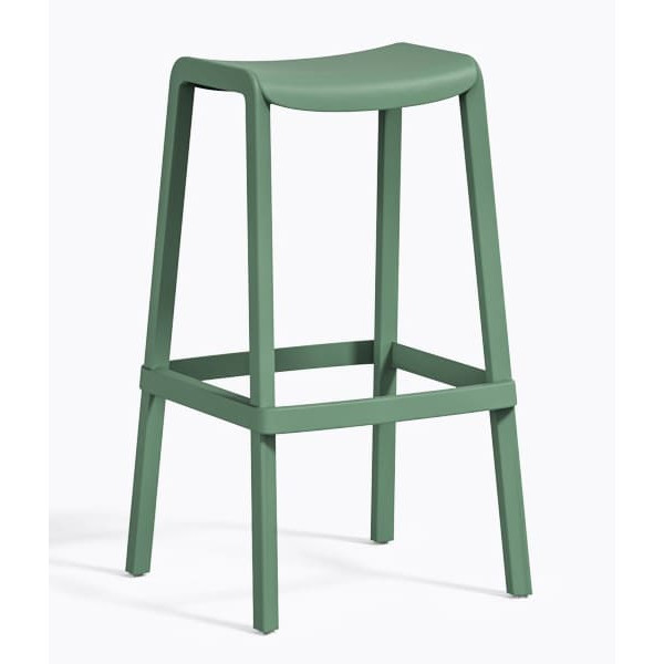 Барний вуличний стілець Pedrali Dome 268/VE2 Зелений-0