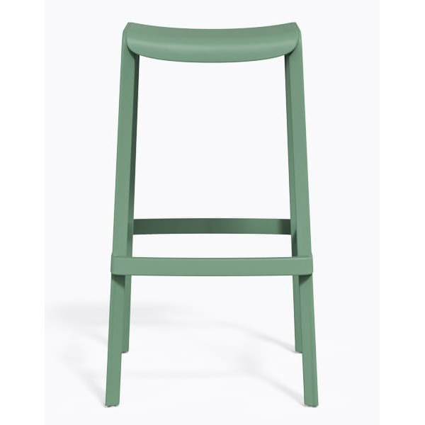 Барний вуличний стілець Pedrali Dome 268/VE2 Зелений-1