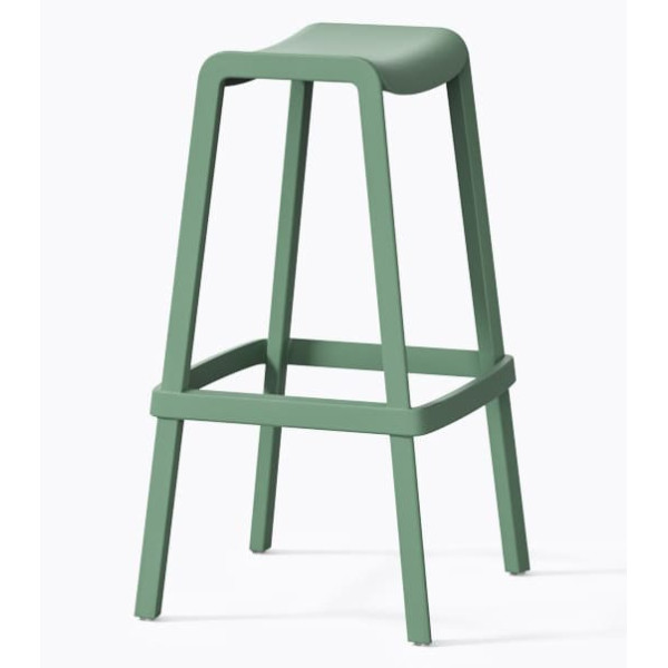 Барний вуличний стілець Pedrali Dome 268/VE2 Зелений-2