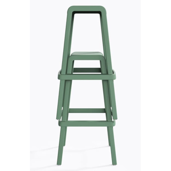 Барний вуличний стілець Pedrali Dome 268/VE2 Зелений-6