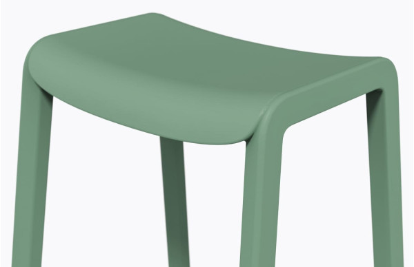 Барний вуличний стілець Pedrali Dome 268/VE2 Зелений-4