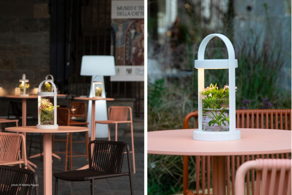 Барний вуличний стілець Pedrali Tribeca 3668/RA100E Рожевий-17